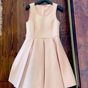 Best Society pink pleated dress